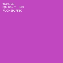 #C047C0 - Fuchsia Pink Color Image